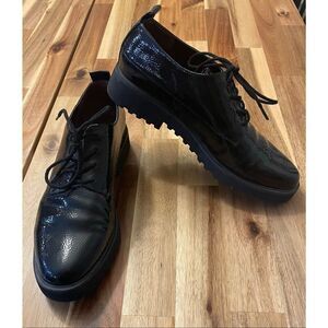 Franco Sarto Black Oxford Shoes